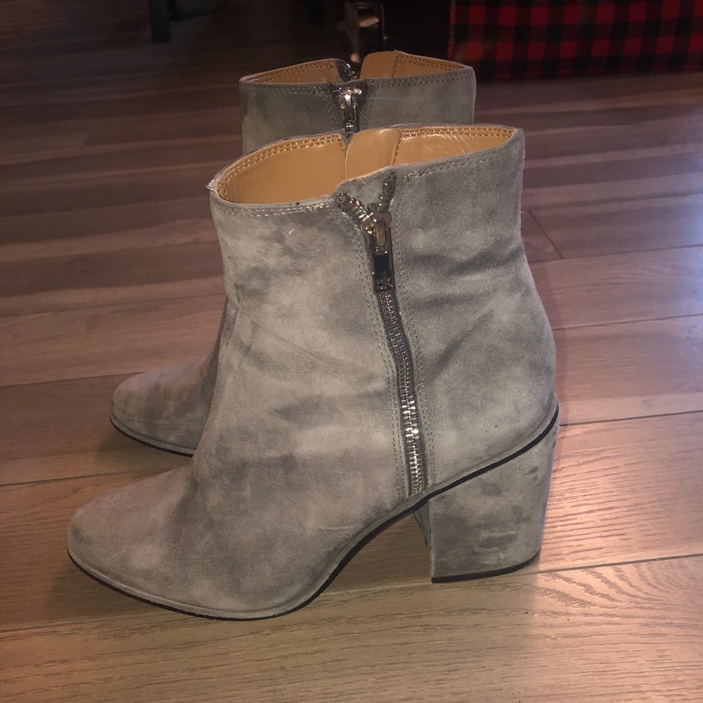 Suede Calvin Klein ankle boots